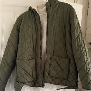 Old Navy Army Green Sherpa Fleece